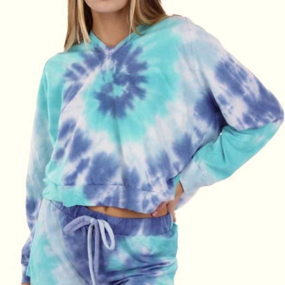 Anthrpologie Maronie Tye-Dye Hooded Sweatshirt